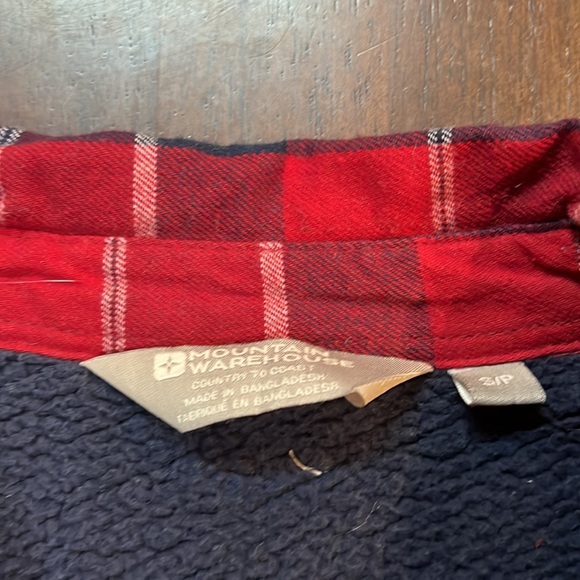 Mountain warehouse fleece lined flannel shirt/jacket - Picture 3 of 3
